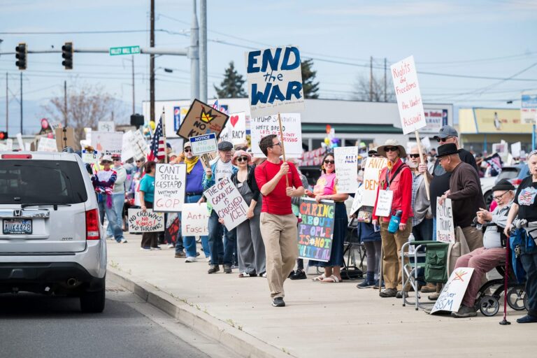 No Kings 3 Protest in Union Gap, Washington