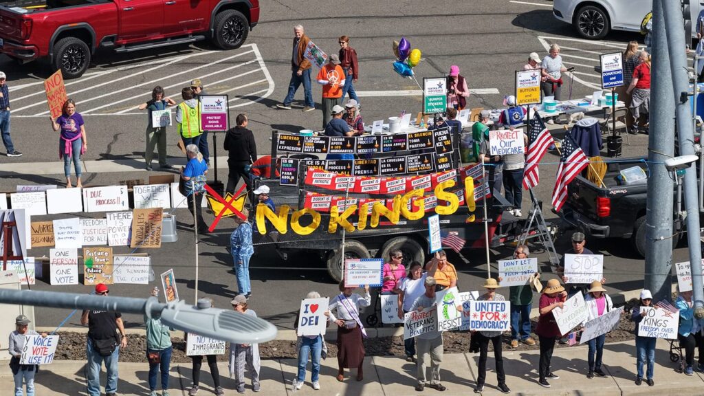 No Kings 3 Protest in Union Gap, Washington